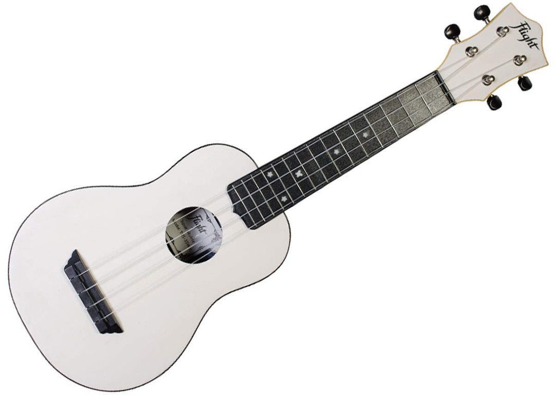 Flight, Travel Series Sopran-Ukulele, 4 Saiten, Weiss (TUS-35WH)