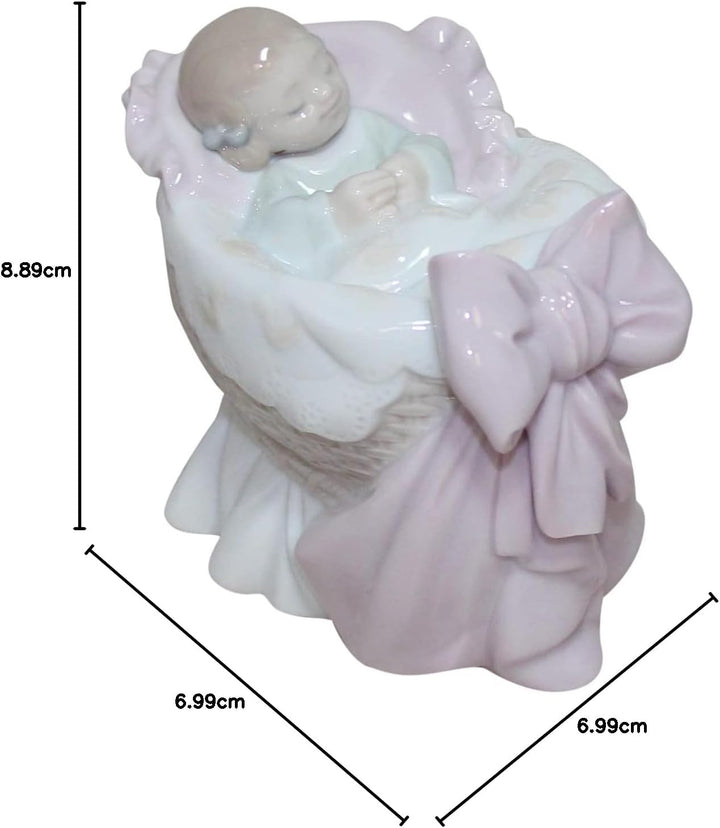 LLADRÓ Mädchen-Figur Geschenk des Himmels (Mädchen). Baby. Porzellan.