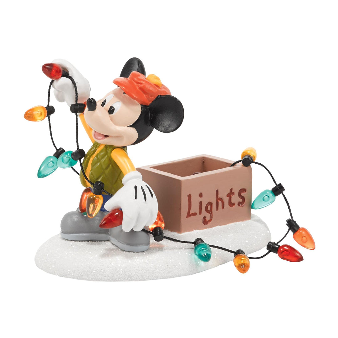 Department 56 Disney Village Mickey Lights Up Weihnachtszubehör, 5,7 cm