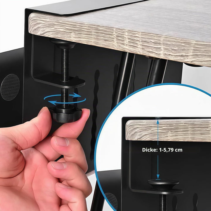 30×20×4.1cm PC Halterung Schreibtisch: Laptop Halterung Schreibtisch, Seitenaufbewahrung Seitenständ