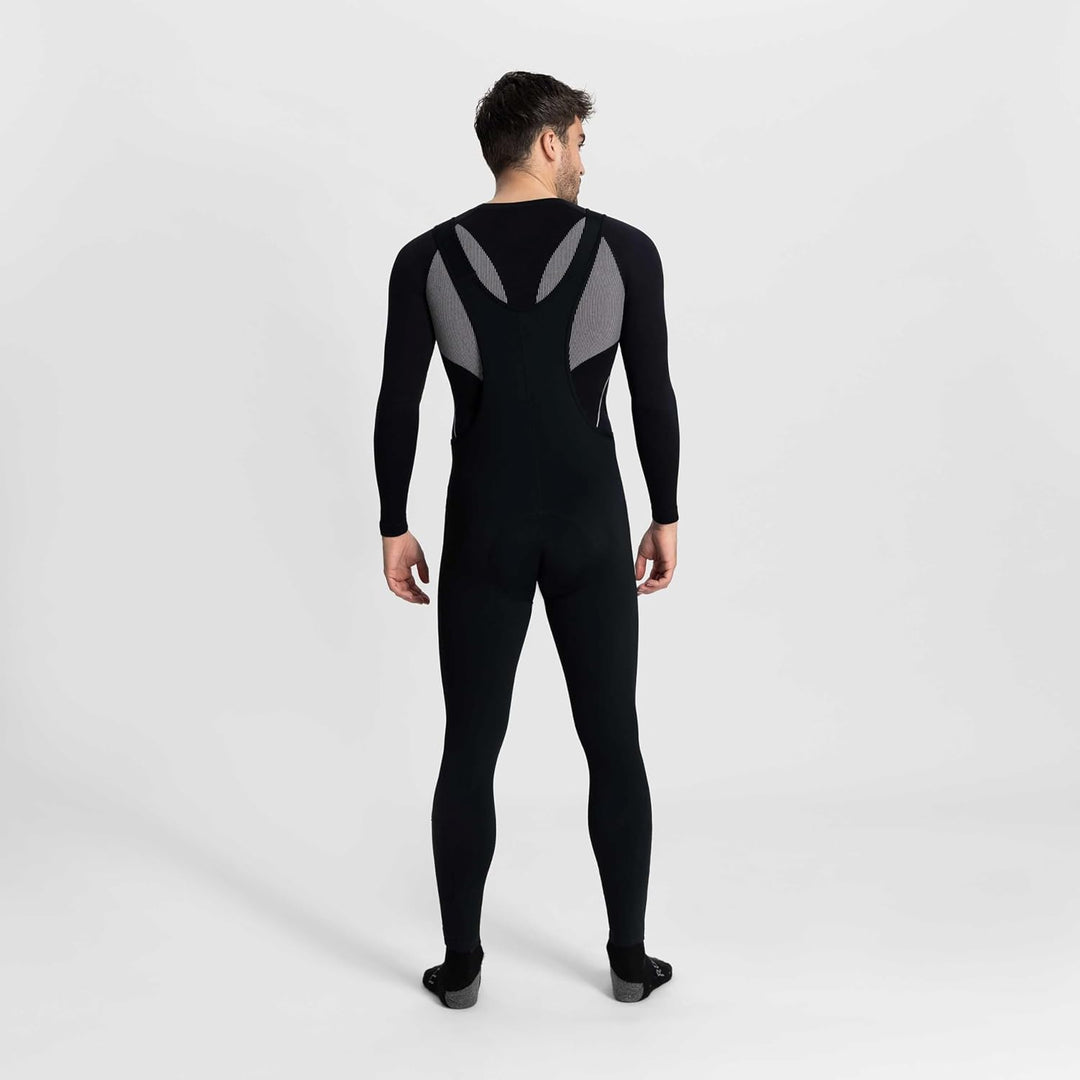 Rogelli Core Radlerhose Herren - Lange Fahrradhose Mit Trager - Schwarz S Schwarz, S Schwarz