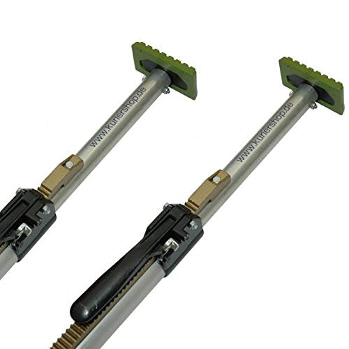 kuriershop 2 x Klemmbalken, Aluminium, 42 mm, verstellbar 1,68-2,05 m