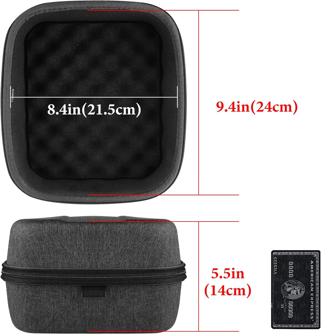 Geekria Tasche Kopfhörer für HD820, HD800, AKG Q701, K701, K702, K550, DT770, DT880Pro, Schutztasche