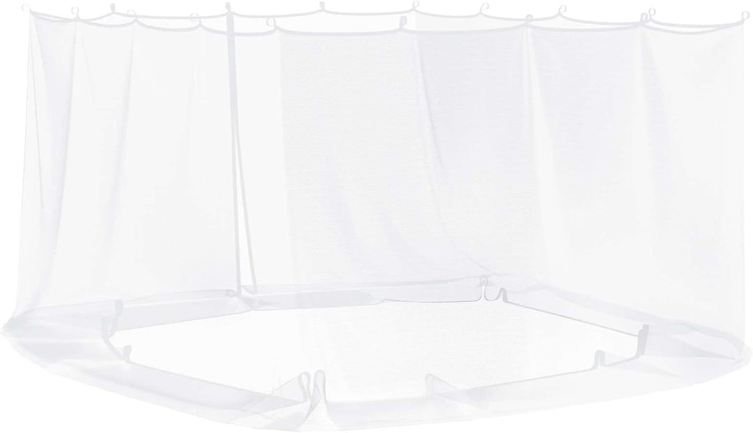 Moskito-Netz für Pavillon Weiss 220 Mesh Polyester, 3,6 x 3 x 2 m, mit Reissverschluss und Klettvers