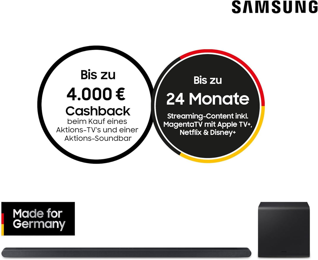 Samsung HW-S810GD 3.1.2-Kanal Ultra Slim Soundbar für TV-Geräte, Bluetooth-Lautsprecher mit ultrasch