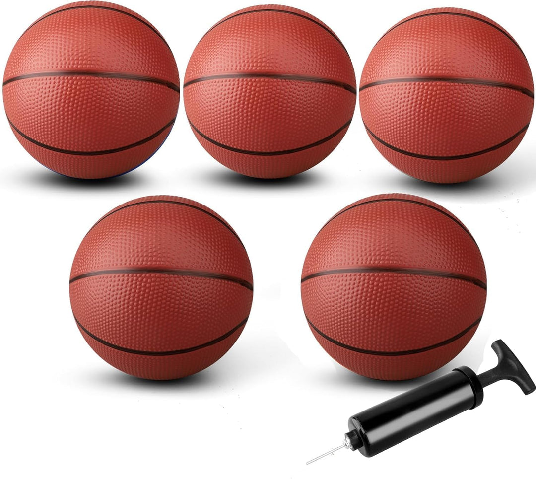25 cm Mini-Basketball für Indoor-Mini-Basketballkorb, 5Stück Ersatz-Softball für aufblasbaren Pool,