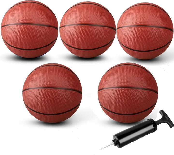 25 cm Mini-Basketball für Indoor-Mini-Basketballkorb, 5Stück Ersatz-Softball für aufblasbaren Pool,