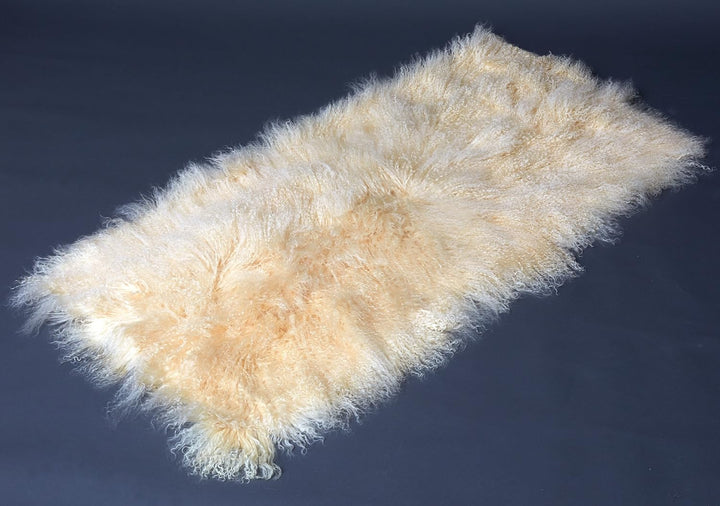 Reissner Lammfelle Tibet Lammfell Auflage TP1 60x120cm Farbe Hellbeige/gelbbeige JAY08 TP1 Jay08 Hel