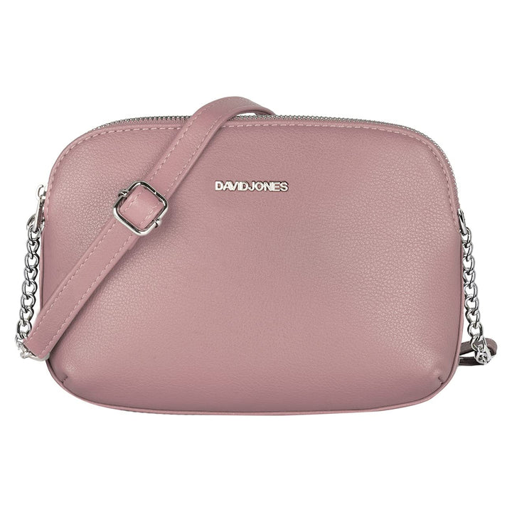 David Jones - Damen Mittelgrosse Umhängetasche Viele Fächer - Frau Kleine Schultertasche Zip Reissve