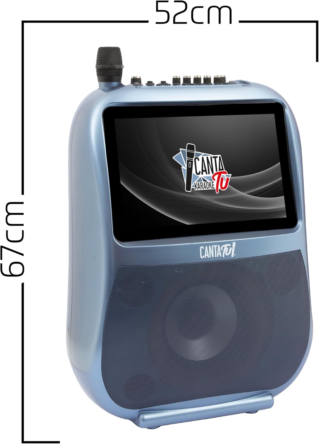 CANTA TU KARAOKE - Tragbares Audio- und Video-System, um den Spass überall hin mitzunehmen, inklusiv