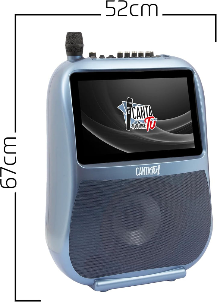 CANTA TU KARAOKE - Tragbares Audio- und Video-System, um den Spass überall hin mitzunehmen, inklusiv