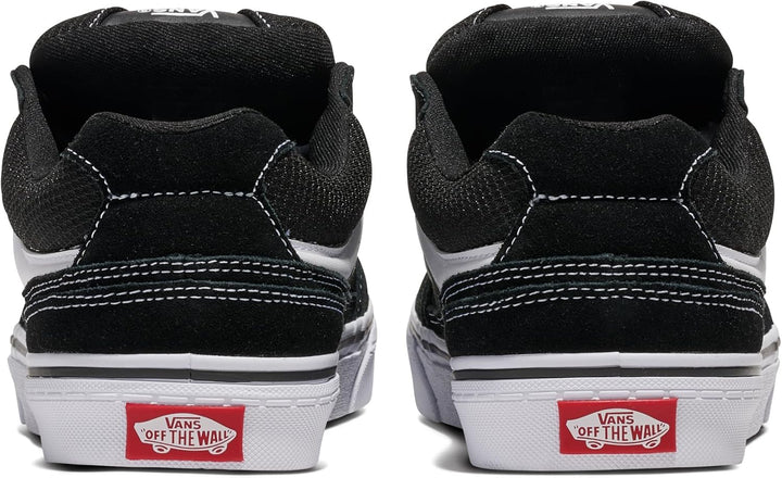 Vans Herren Caldrone Sneaker 48 EU Suede Mesh Black White, 48 EU Suede Mesh Black White