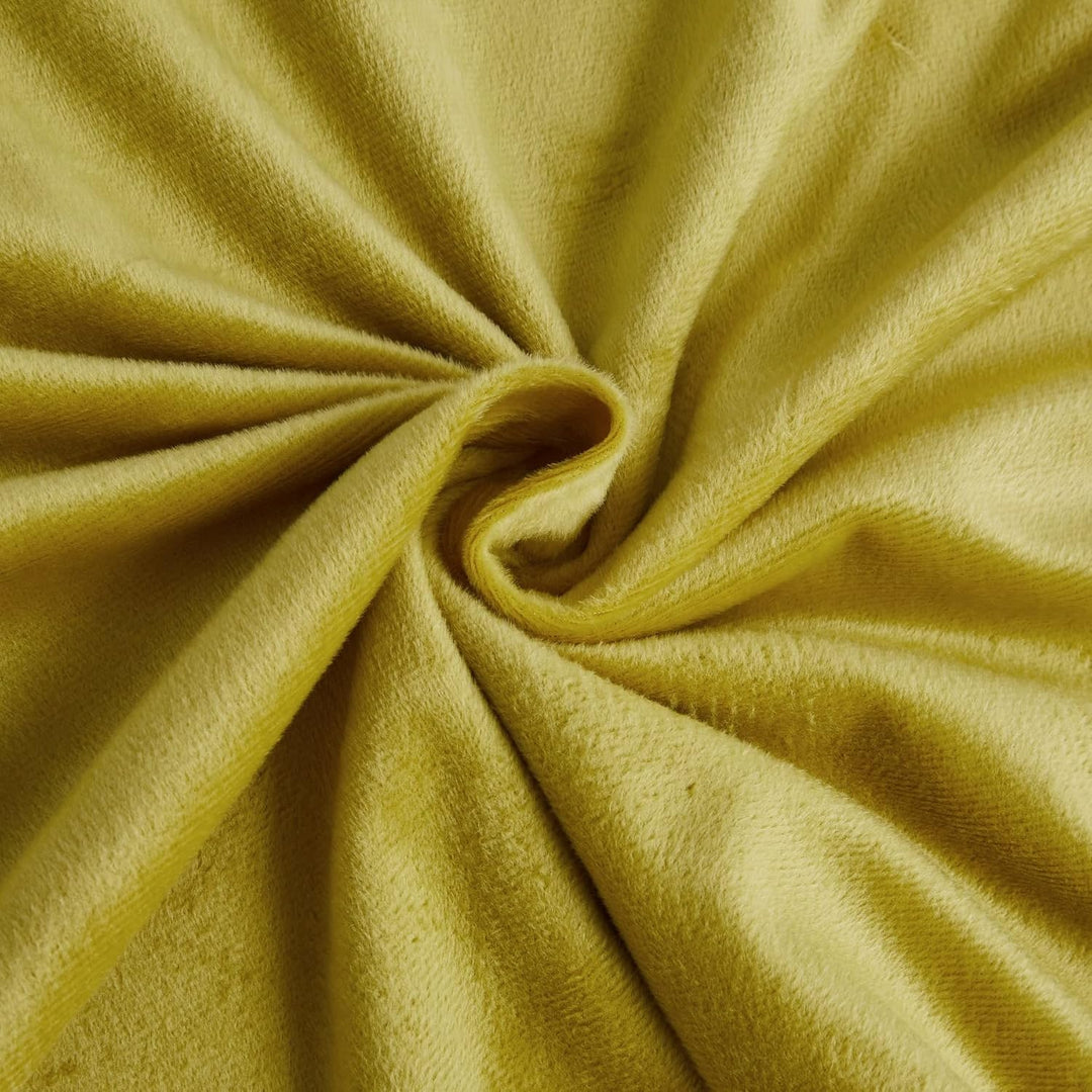 Luofanfei Fleece Winter Bettwäsche 200x200 Warm Cashmere Touch Plüsch Bettwäsche Bettbezug Set Gelb
