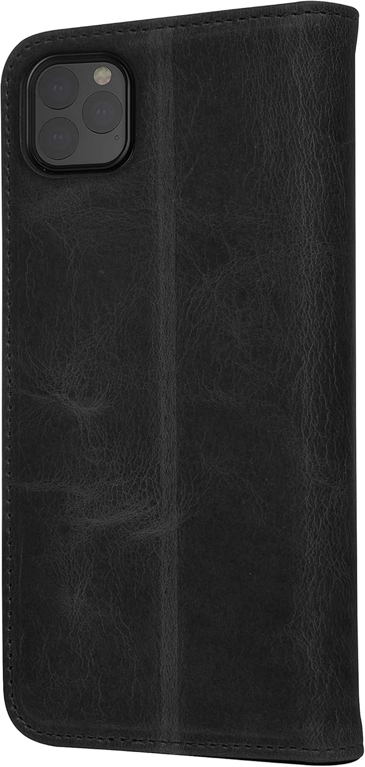 Porter Riley - Lederhülle für iPhone 12 Pro Max (6.7"). Premium Echtleder Standhülle/Ledertasche/Bri
