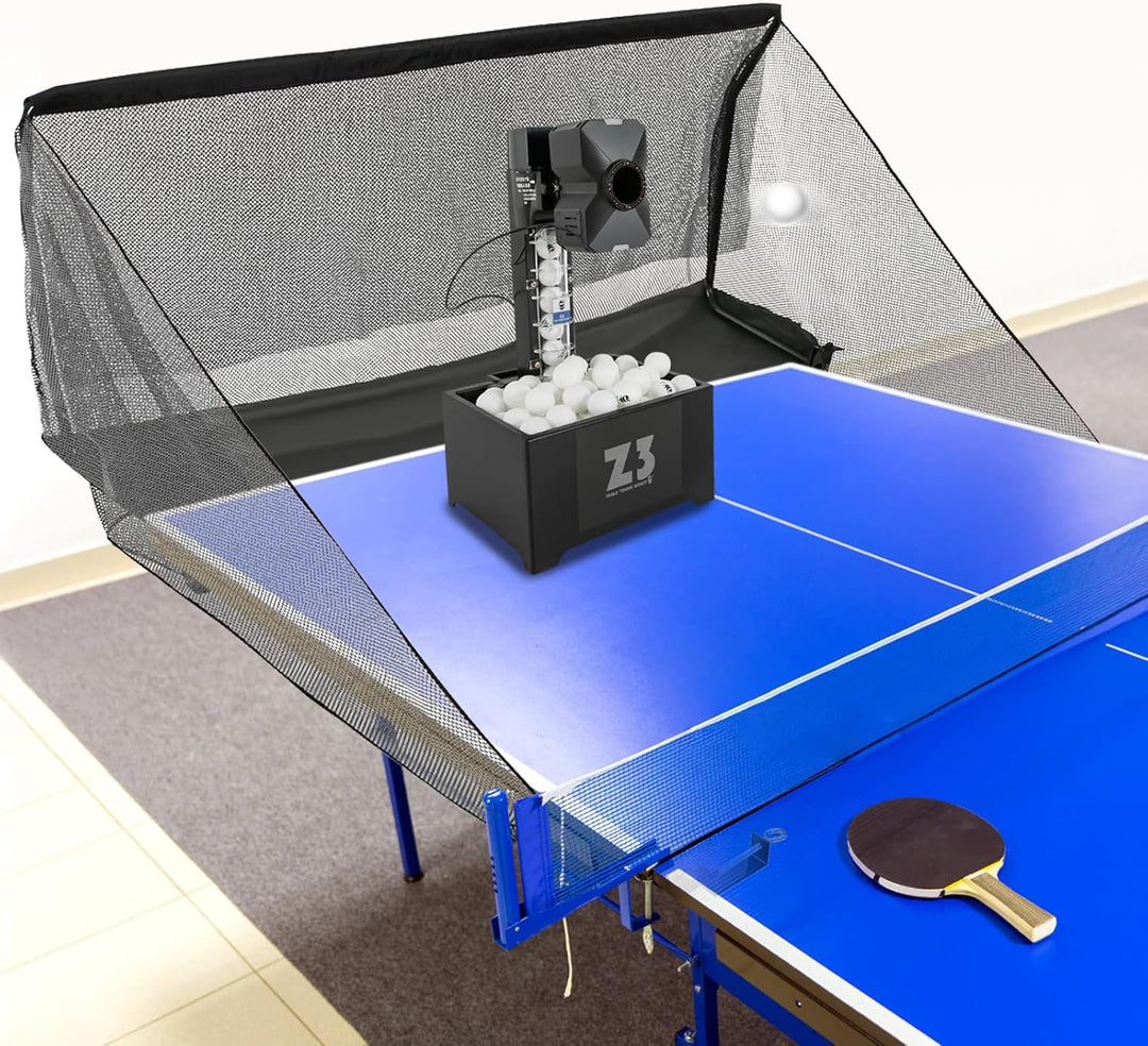 Tischtennis Roboter mit Fernbedienung 10 Trainingsmodi Automatische Tischtennis Ballmaschine Geschwi