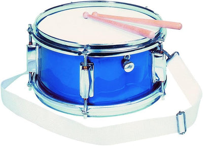 Gollnest&Kiesel 14015 Spielmannszugstrommel mit Snare Blau Single, Blau Single