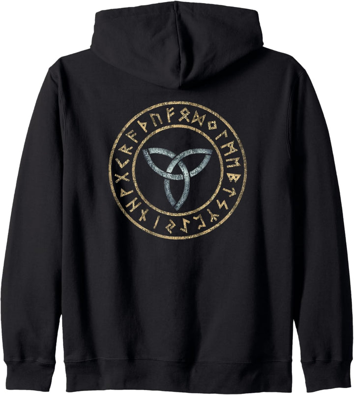 Triquetra Keltisch Nordisch Wikinger Mythologie Symbol Runen Kapuzenjacke