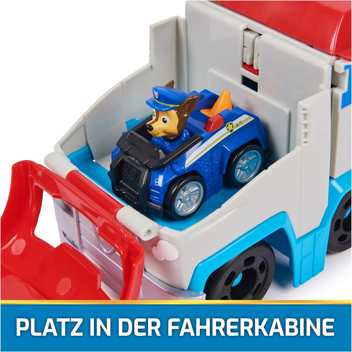 PAW PATROL – Pup Squad Mini-Patroller Teamfahrzeug mit Chase-Spielzeugauto, Spielzeug geeignet für K