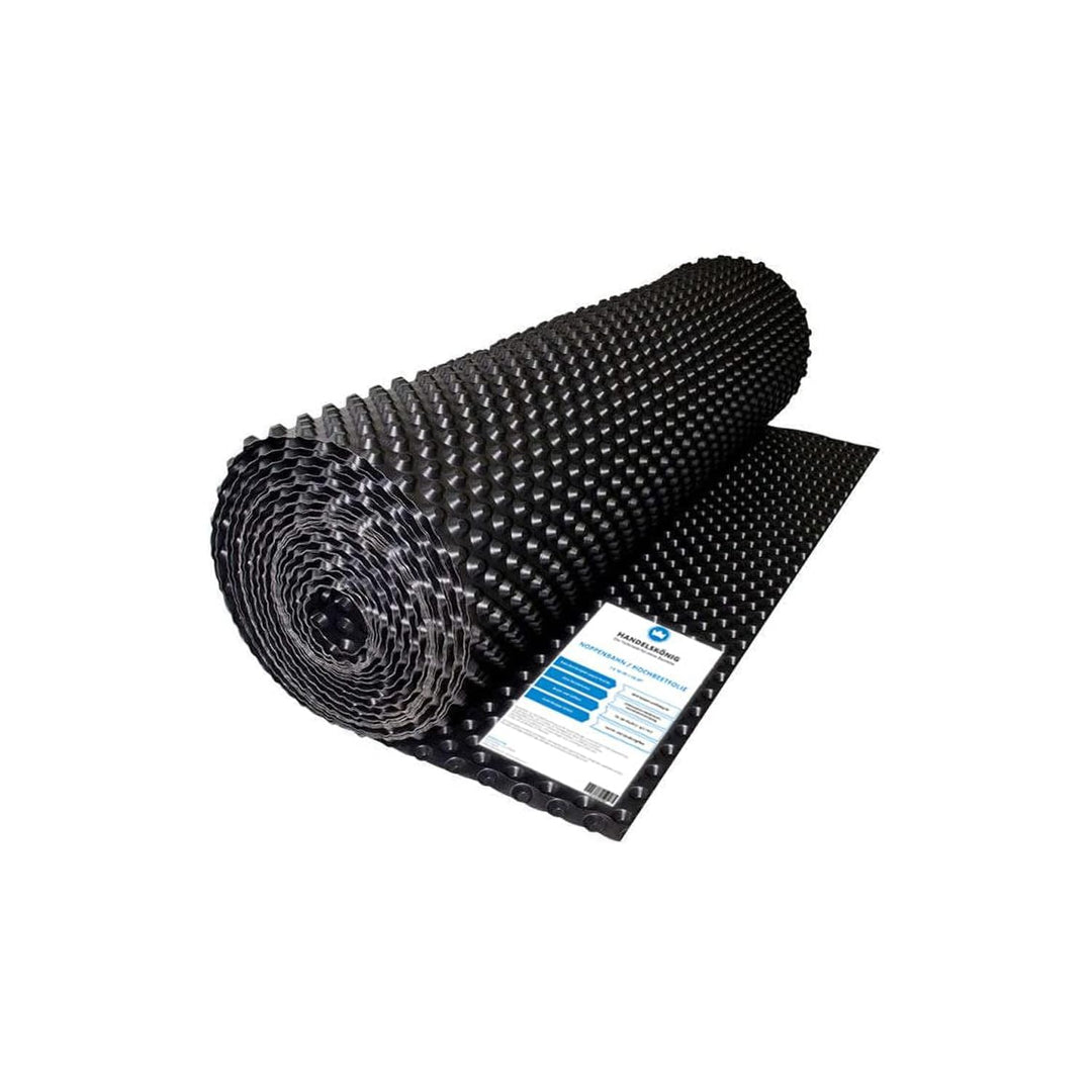 Handelskönig Hochbeetfolie Noppenfolie Noppenbahn Grundmauerschutz 1 m x 10 m = 10 m² Dichtungsbahn