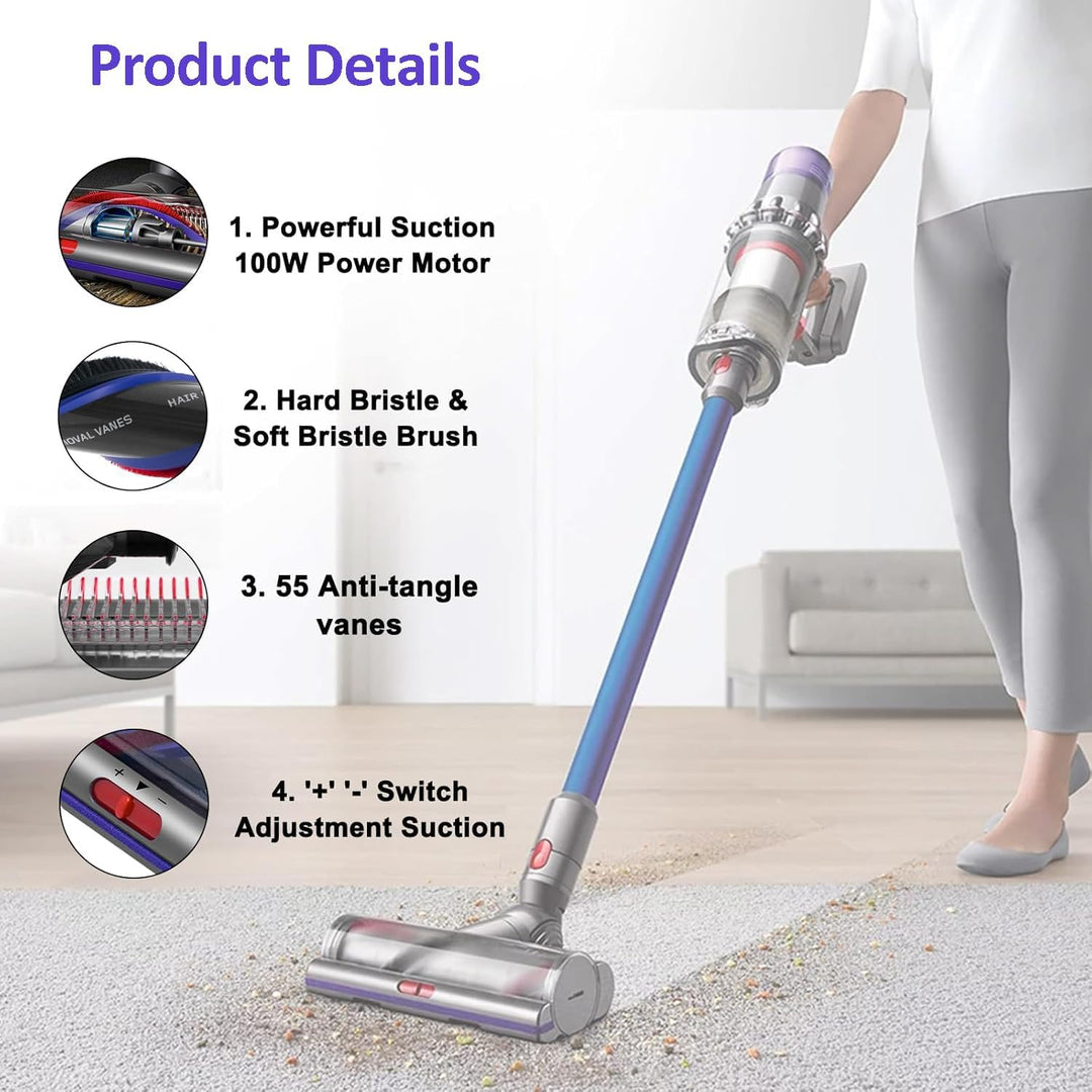 Torque Drive Bodendüse für Dyson V11 V15 V10 V8 V7 Bürste Anti-Tangle Einstellbare Saugkraft Elektri