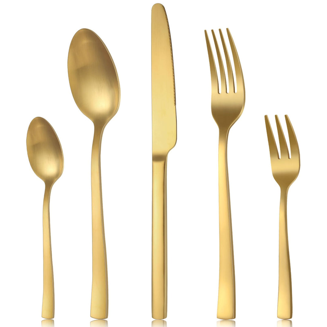 Pleafind Besteck Set, 30 teilig Besteck Set für 6 Personen, hochwertiges Besteck aus Edelstahl, Essb