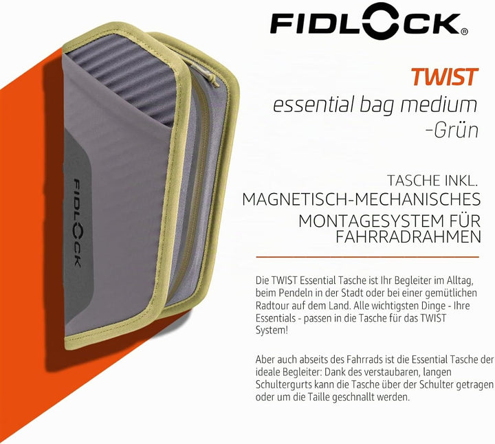 Fidlock GmbH Twist Essential Bag M schwarz Moos Grün M, Moos Grün M