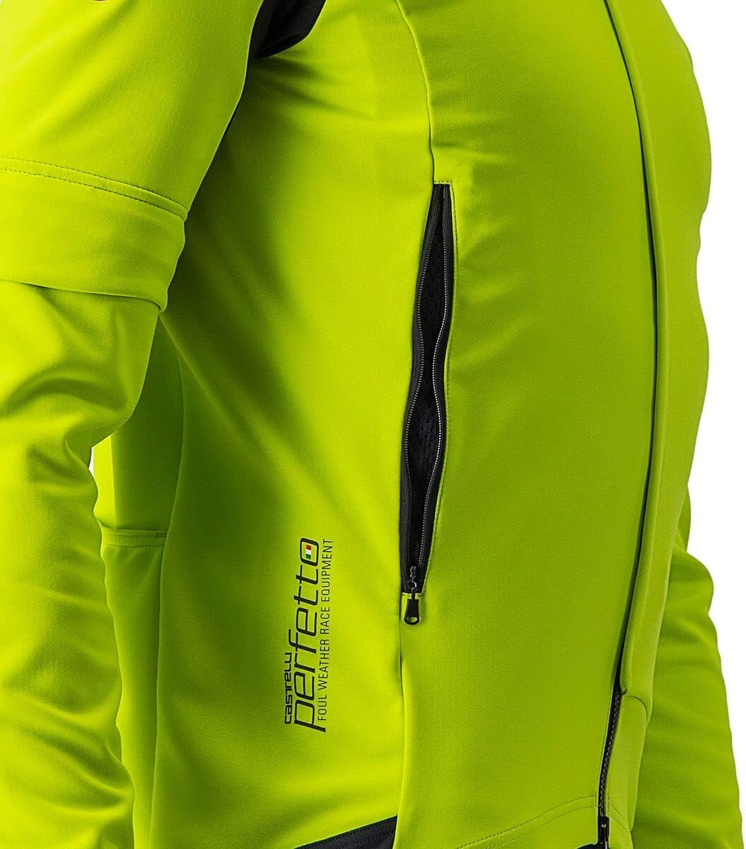 CASTELLI Herren Perfetto Ros 2 Convertible Jac Jacket S ELECTRIC LIME/DARK GRAY, S ELECTRIC LIME/DAR