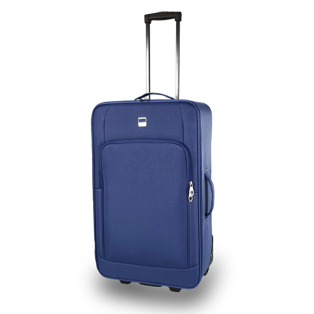 SIGN Stoffkoffer Trolley Reisekoffer Inline Rollen (Handgepäck-Mittel-Gross-Sehr Gross) (Blau, Handg