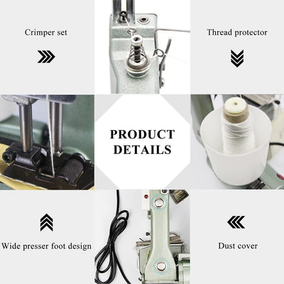 MXBAOHENG Sacknähmaschine Tragbare Nähmaschine für Säcke 220v Industrial Handnähmaschine Beutelversc