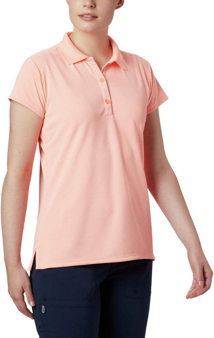Columbia Damen Innisfree Short Sleeve Polo Wanderhemd L Tiki Pink, L Tiki Pink