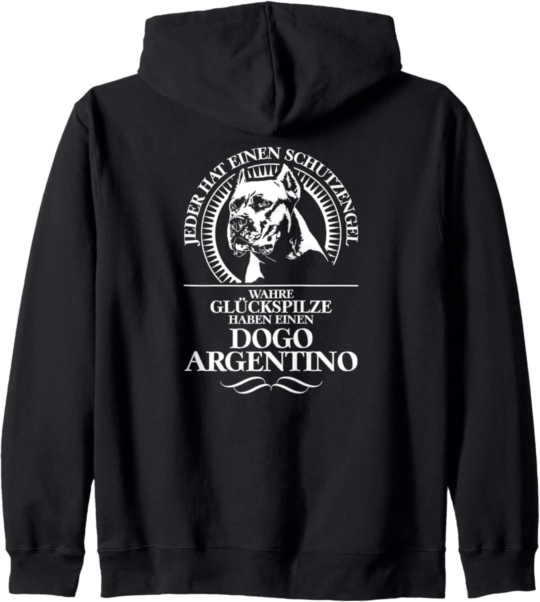Dogo Argentino Schutzengel Hund Hunde Hundespruch Kapuzenjacke