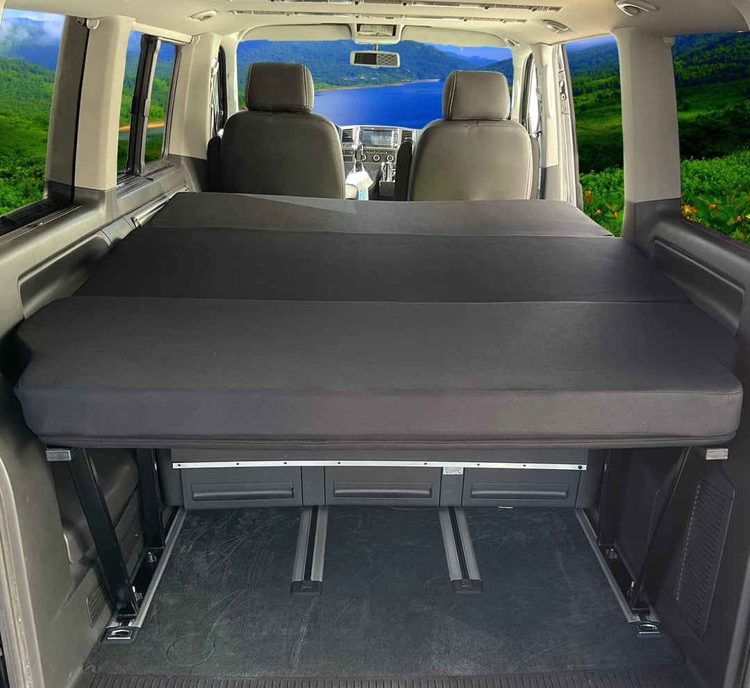 BREMER SITZBEZÜGE Multiflexboard kompatibel mit VW T5 T6 T6.1 Multivan Bettverlängerung Camper Schla