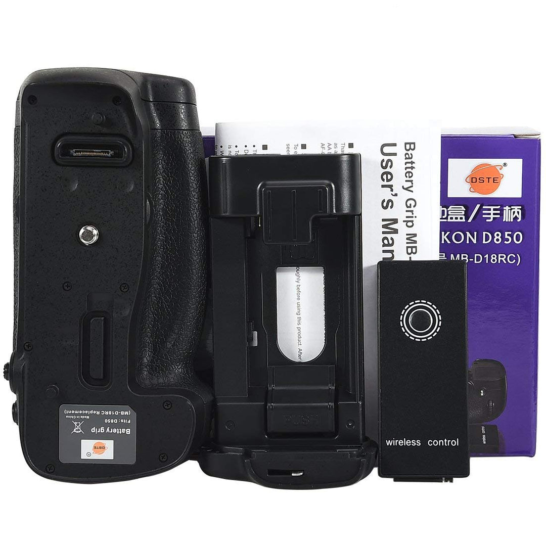 DSTE MB-D18 Batteriegriff mit Infrarot-Fernbedienung Kompatibel für Nikon D850 Digitalkamera