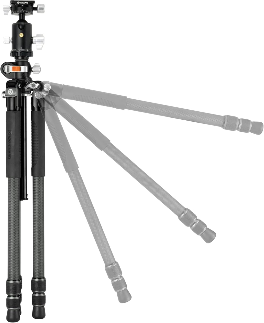 Vanguard Veo 3+ 303CBS - Stativ mit umklappbarere Mittelsäule, 30 mm Beindurchmesser Carbon 30mm Kug
