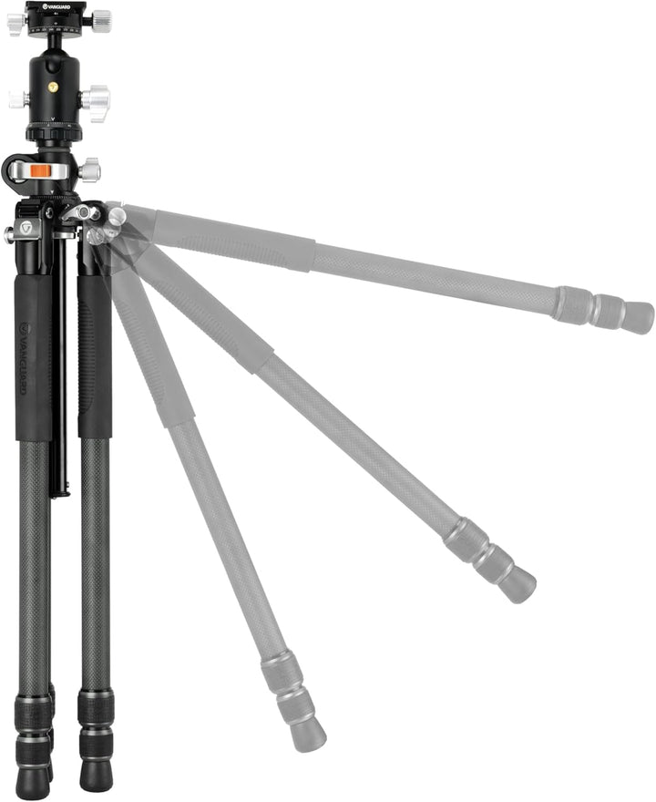 Vanguard Veo 3+ 303CBS - Stativ mit umklappbarere Mittelsäule, 30 mm Beindurchmesser Carbon 30mm Kug