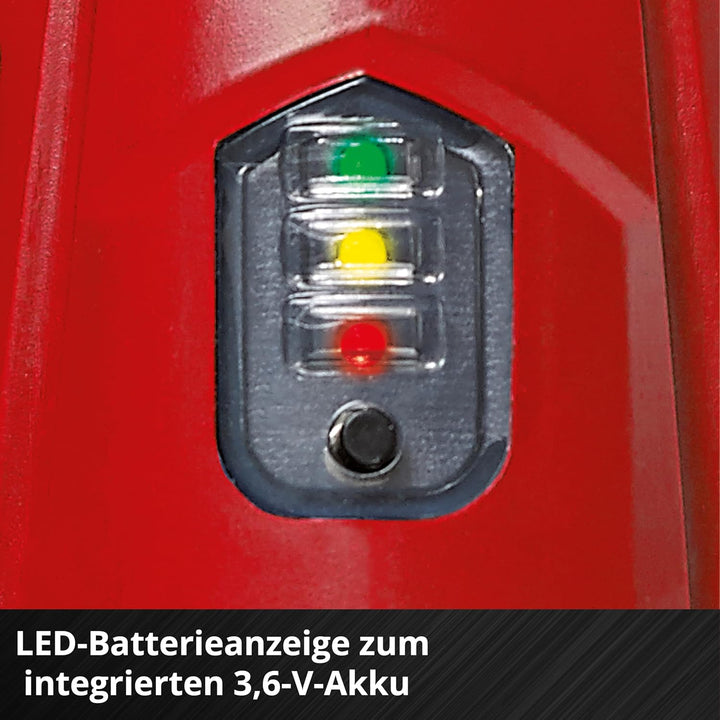 Einhell Akkuschrauber TC-SD 3,6 Li (3,6V, 1300 mAh, 3 Nm Drehmoment, Drehgelenk im Handgriff, LED-Li