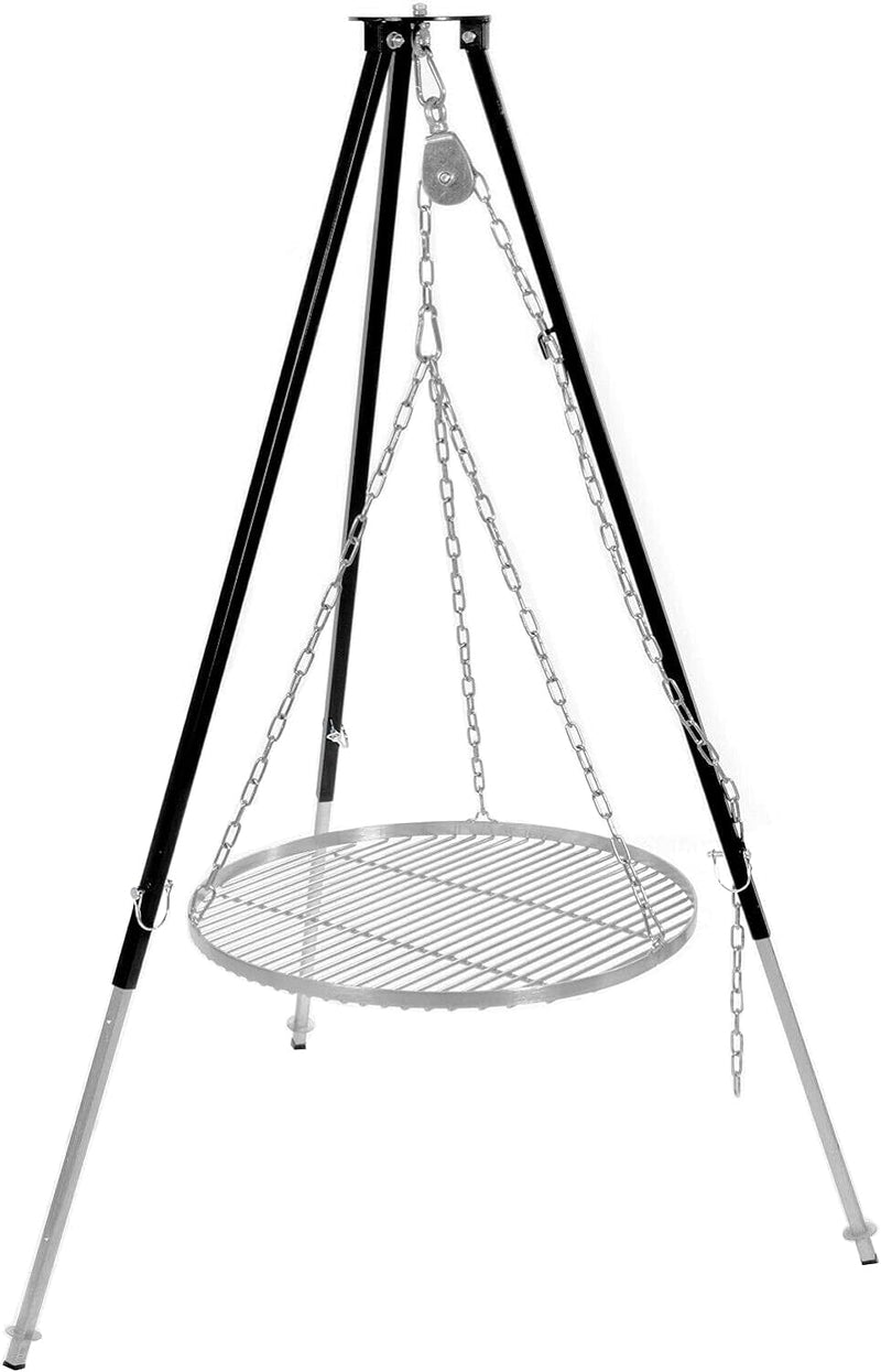 Massives Dreibein 2,00 m für Schwenkgrill Gulaschkessel Kettenhöhenverstellung Edelstahl/Stahl Antir