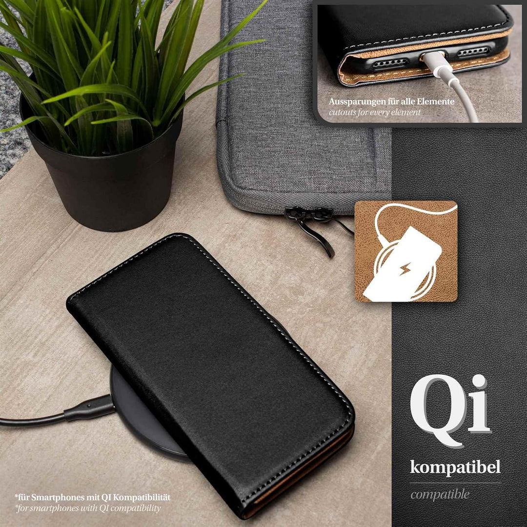 moex Book Case für Samsung Galaxy S10 5G Handyhülle mit Kartenfach, Hülle klappbar 360 Grad Schutzhü