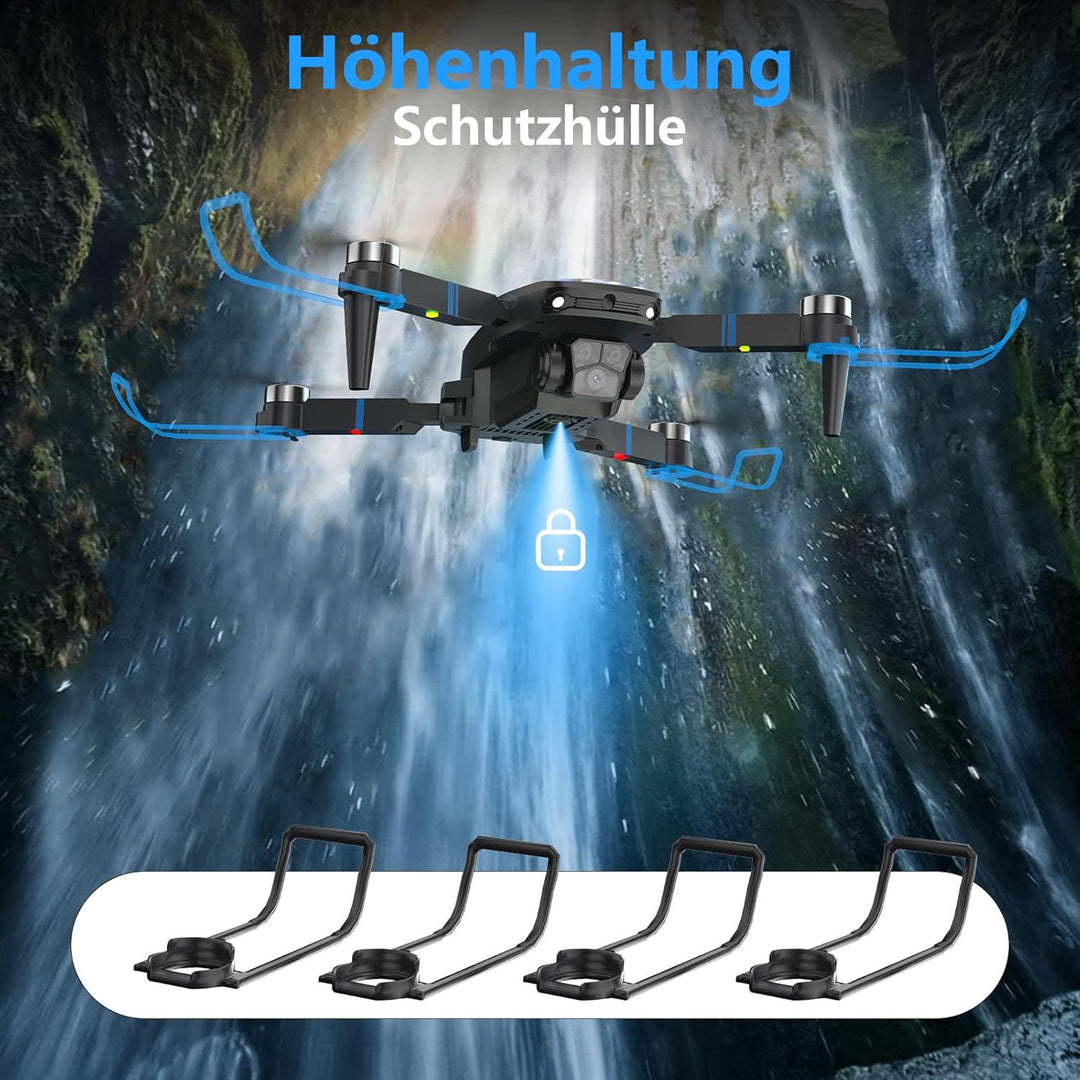 Drohne mit Kamera 4K LCD-Bildschirm FPV Video, Professional Drone mit Bürstenlosem Motor, 270°-Hinde