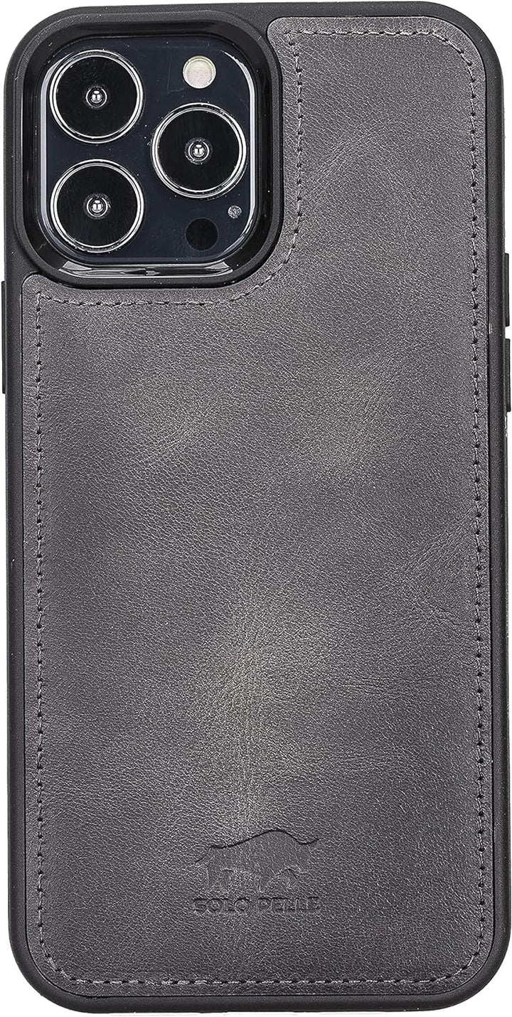 Solo Pelle Lederhülle für das iPhone 13 Pro Max in 6.7 Zoll Stanford Case Leder Hülle Ledertasche Ba