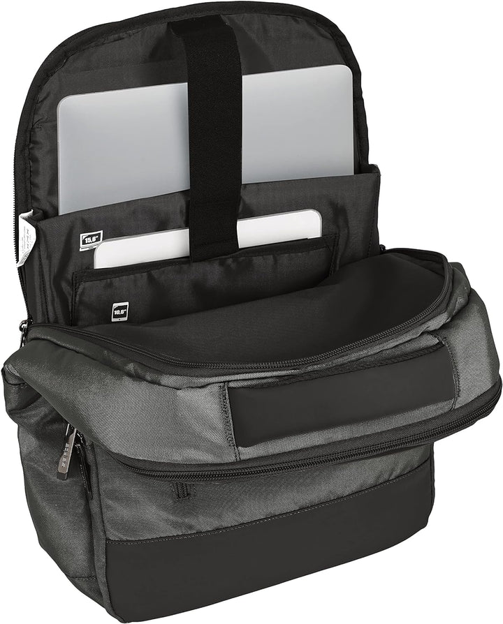 safta Unisex Kinder Tragbarer Rucksack 15,6 Zoll + Tablet + USB Business Grey 29 x 44 x 15 cm, bunt,