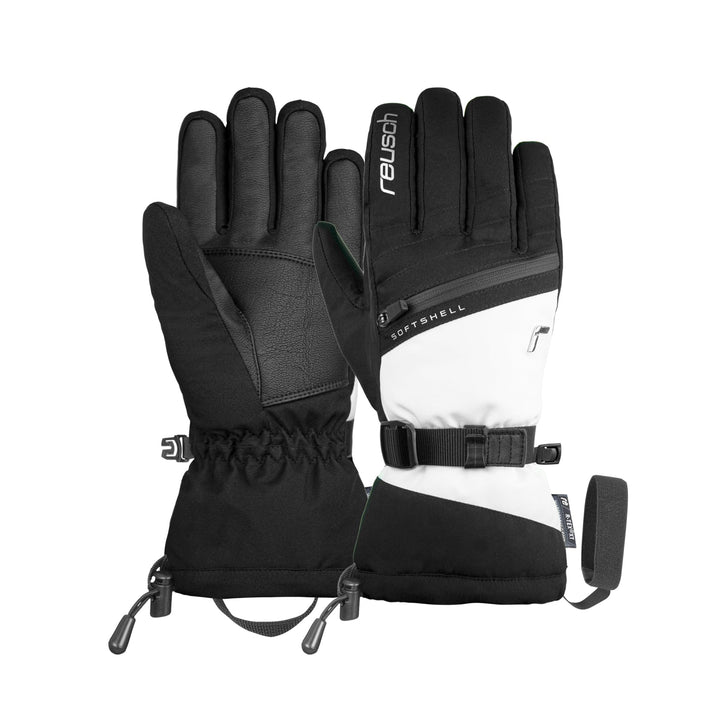 Reusch Damen Handschuhe Demi R-tex Xt Extra Warm, Wasserdicht, Atmungsaktiv 8 schwarz / weiss, 8 sch