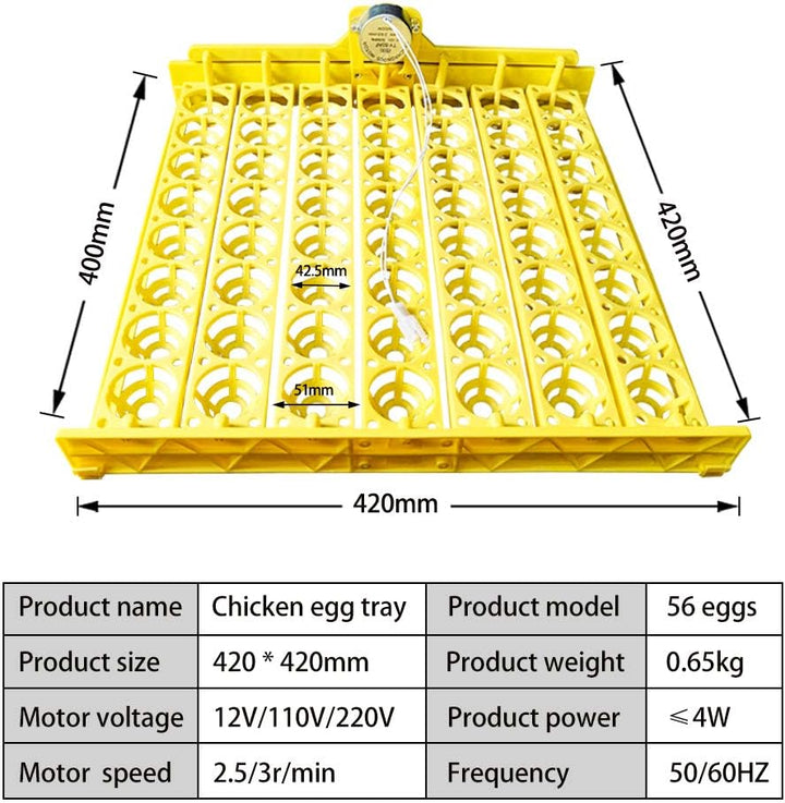 Huatuo Automatische Eierablage mit 220V-Motoren für 56 Inkubator 56 + 220v motor, 56 + 220v motor