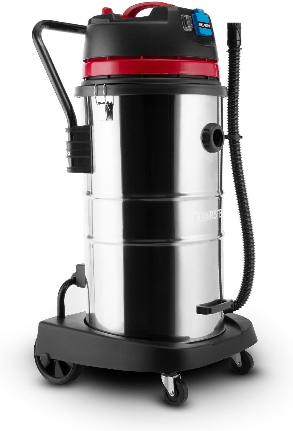 Klarstein Reinraum Industriesauger - Nasssauger, Trockensauger, 60 Liter, 2000 Watt, Schutzabschaltu