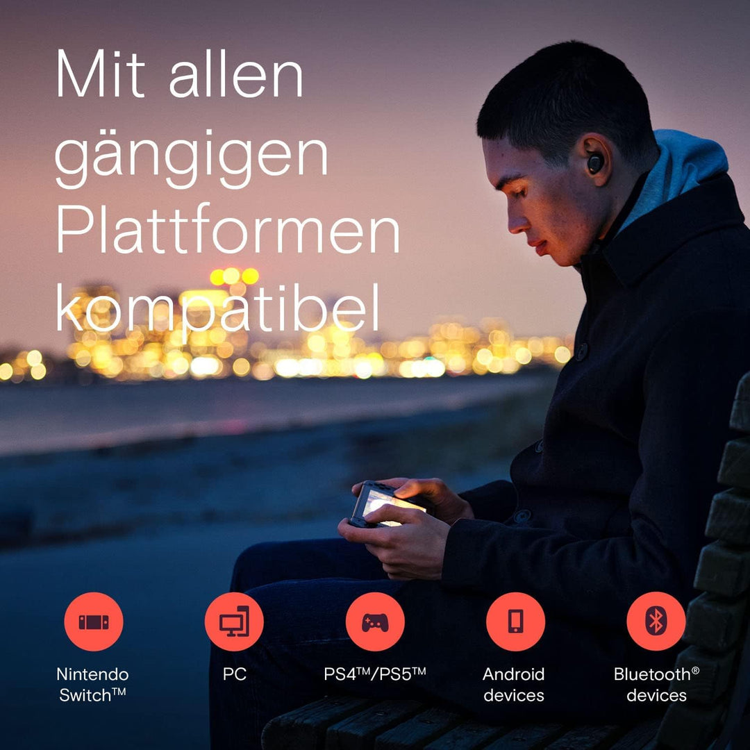 EPOS GTW 270 Kabellose Hybrid-Gaming Bluetooth Kopfhörer In Ear, USB-C-Dongle, Geräuschreduzierend,