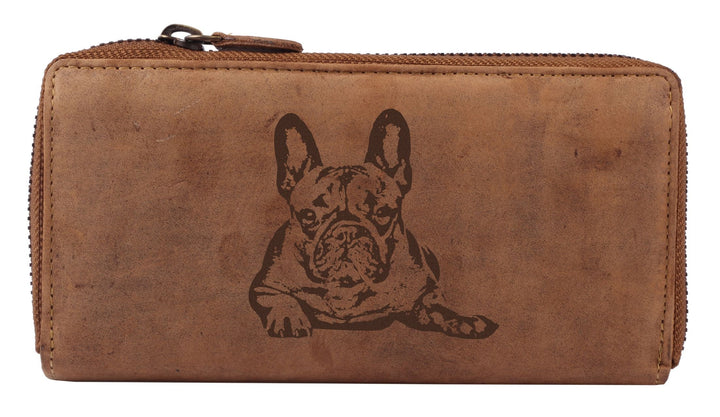 Greenburry Damen-Geldbbörse mit Motiv Französische Bulldogge l Geschenkidee für Hundefreunde Bully-F