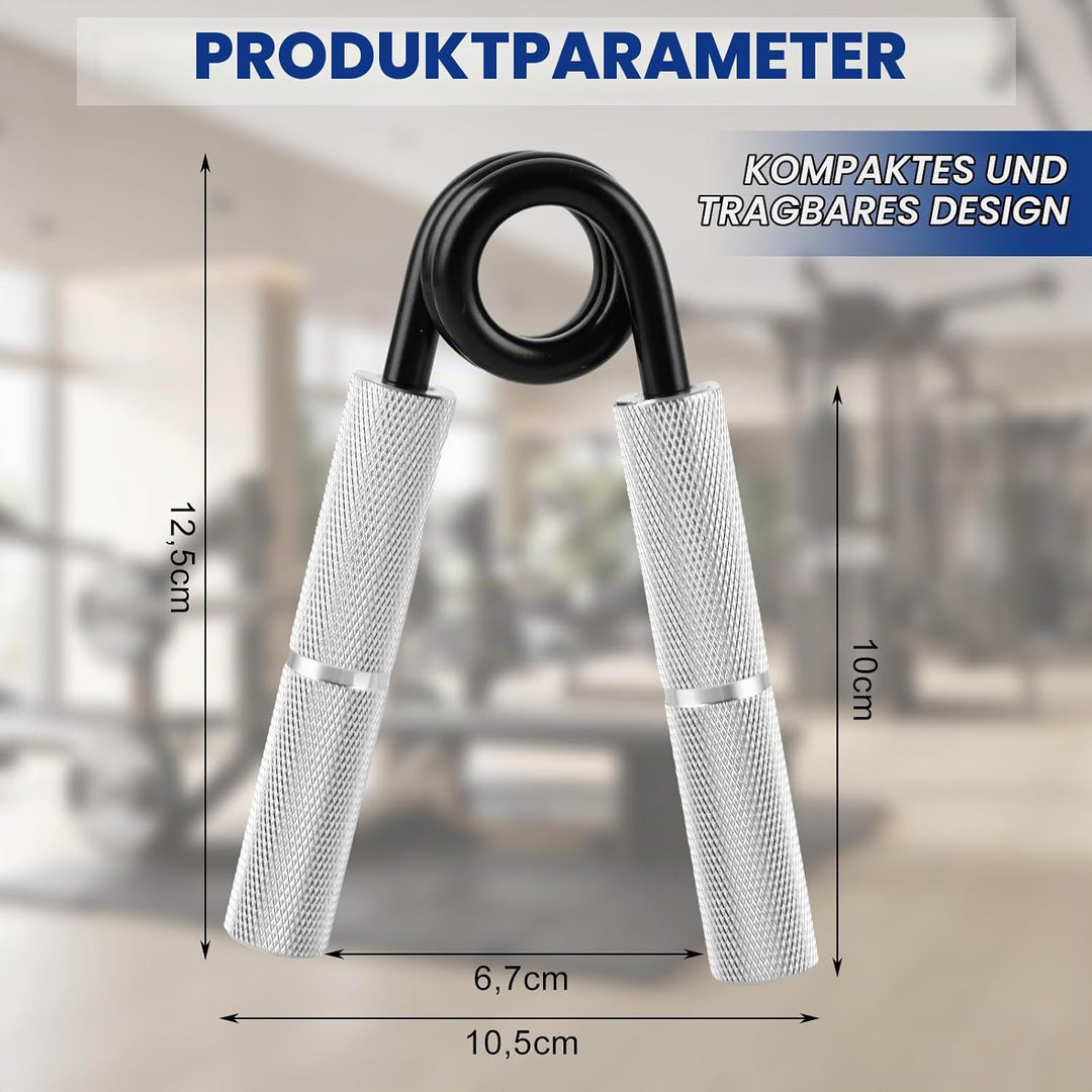 JMIATRY 6 Stück Handtrainer Fingertrainer, Griffkraft Trainer, 100-350LB Metall Grip Trainer für Mus