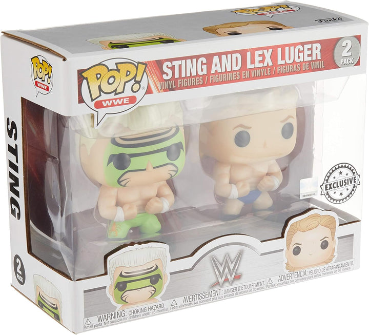 Funko - Figurine WWE- 2-Pack Lex Luger & Surfer Sting Exclu Pop 10cm - 0889698203319