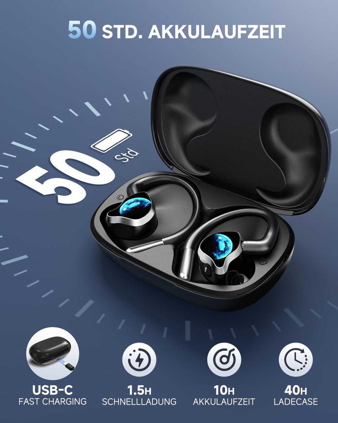 NE81 Dual-Mode In Ear Kopfhörer Kabellos Bluetooth 6.0 + Kabelgebunden mit Type-C, Soundkarte mit 6