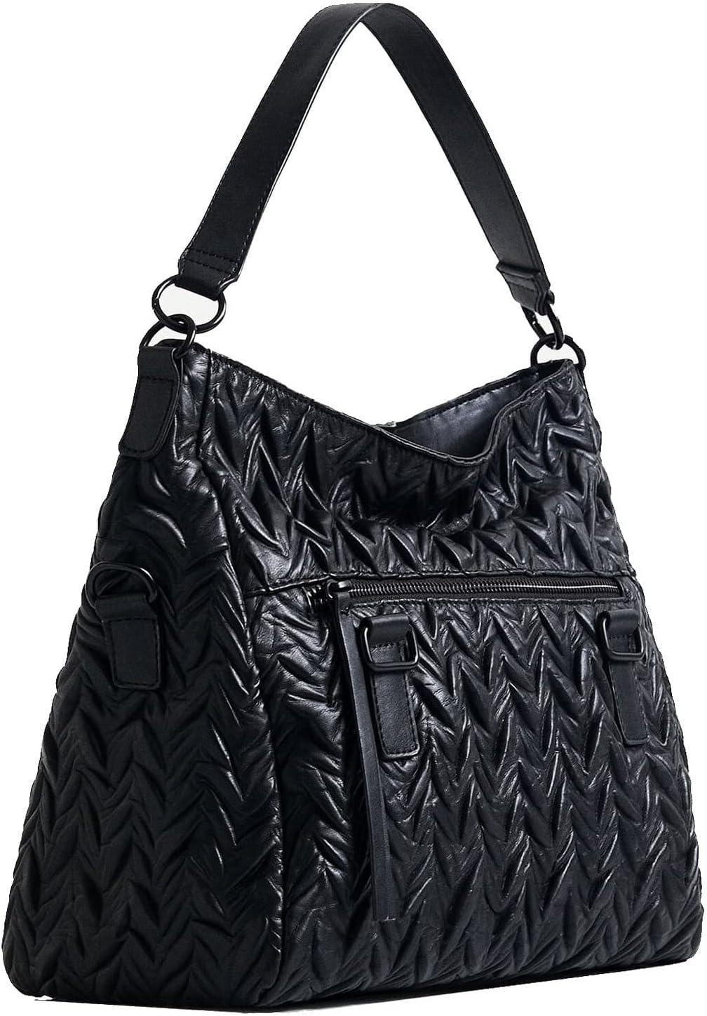 Desigual Damen Bols_azalea Loverty 2.0 Hand Bag, Schwarz, Einheitsgrösse EU